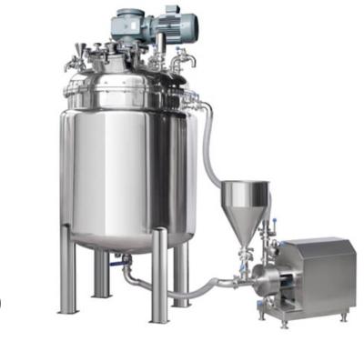 China Cosmetics Manufacturing Equipment Cream Paste Jam Vacuum Homogenizing Mixer Machines for sale