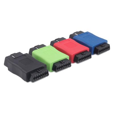 China Diagonosis Auto System OBD Adapter 2021 OBD2 OBD OBDII MALE to FEMALE 16 PIN Connector OBDII Adapter for sale