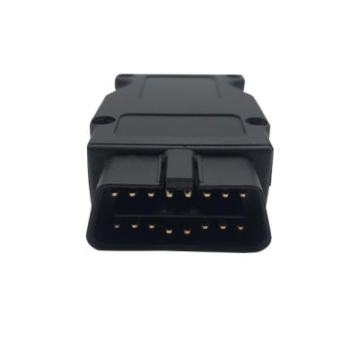 China Diagonosis Auto System J1962 Black OEM Assembled OBD II Gps Tracker obd2 housing with obd2 connector connector for sale