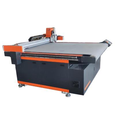 China PVC Leather Film Goods Round Knife Slitter Cutter Leather Swinging Plotter Textil for sale