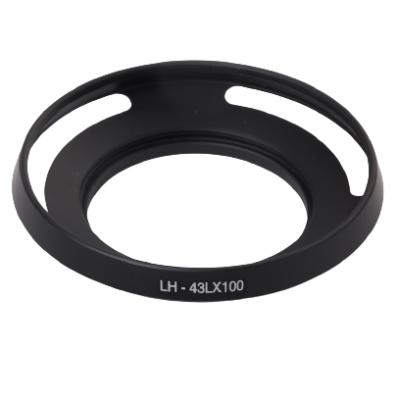 China LH-43LX100 Aluminum Alloy Metal Lens Hood for LUMIX DMC-LX100 and D-LUX Camera (Type 109) Fits 43mm Lens Cap for sale