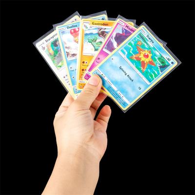 China Standard Trading Card Size 1000pcs Clear Card Sleeves Penny Cheep Board Game Card Sleeves 66x91mm For MTG for sale