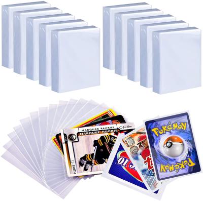 China Trading Card Card Sleeves For Standard Size 66 x 91mm Clear Protector Pokemon Premium Cards For Dragon Ball Super, Baseball, Dropmix for sale