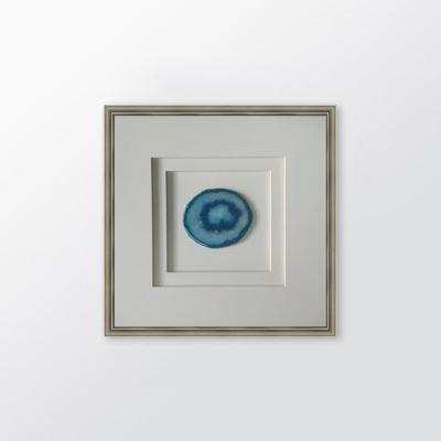 China Minimalist popular choice for interior designers 3D mixed media agate installation art for sale