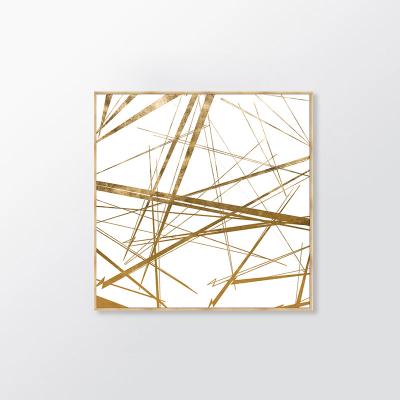 China Modern Exclusive Customization Artist Style Gold Foil Show Pieces For Decoration Wall Home Decor Painting Frame Art for sale