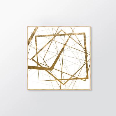 China Modern Popular Decor Modern Gold Foil Display Pieces Decoration Hotel Wall Decorations For Frame Home Art for sale