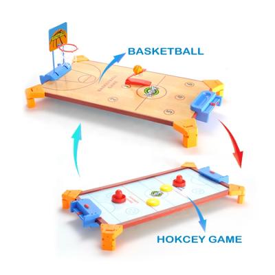 China MDF 2 in 1 Multi Game Toy Desktops Game Series Kids Sports Board Game Toys Set for sale