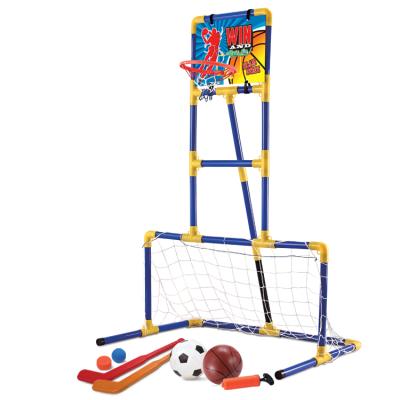 China Amazo Product Wholesale 3-in-1 Game Kids Toys Innovative Best Selling Combo Basketball Hoops for sale