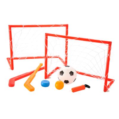 China Innovative Mini Game Toys Set Two-in-One Sports Game Include Ice Hockey And Soccer Game Kids Toys for sale