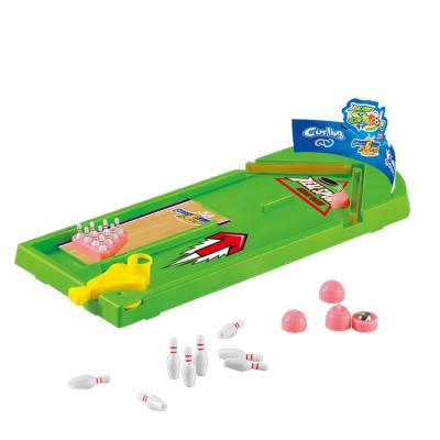 China Fashionable Four-in-one game table set including sand rolling curling arcball and golf game table for kid for sale