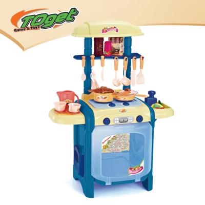 China Fashionable Electronic Funny Game Kitchen Educational Game House Play Interactive Toy Set For Children for sale