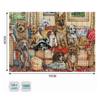 China Toy Jigsaw Cartoon Puzzles 1000 Pieces Small Quantity Paper Material Custom Printing Maker for sale