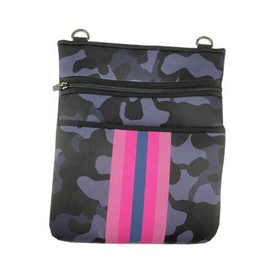 China High Quality Factory Customized Small Neoprene Cross - Body Bag Neoprene Camouflage Cross - Body Bag for sale