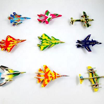 China 18pcs/3D Paper Puzzle Mini Fighter Plane Fate Model Toys For Children Gift Intelligence Toys 005 for sale