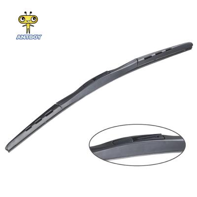 China Vietnam natural rubber/silicone hybrid windshield wiper blade auto universal Japanese car U hook silicone spare parts for car for sale