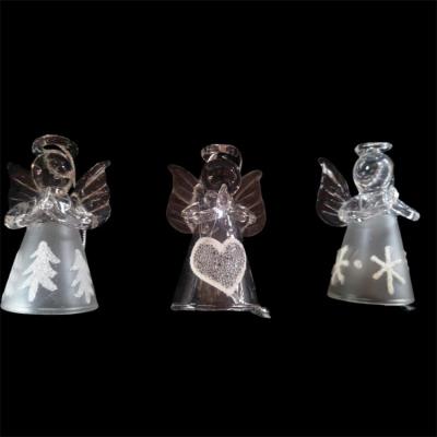 China Glass Personalized First Glass Angel Christmas Decoration Christmas Ornaments for sale