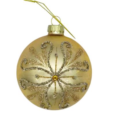 China Hot Sale Christmas Decorations 1Set Christmas Indoor Glass Tree Baubles Glass Balls for sale