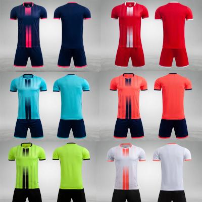 China Quick Dry Soccer Shirt Children's Soccer Suit Sets Printed Soccer Training Suits for sale