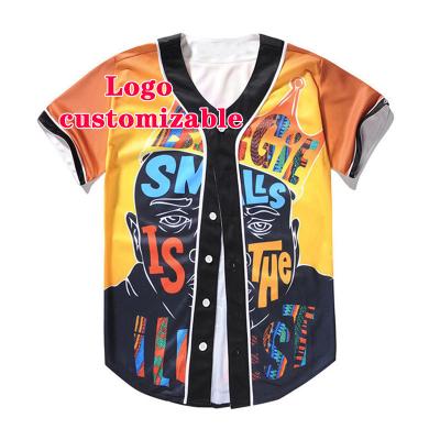 China 3D Quick-Drying Sports Moisture-Wicking Baseball Uniforms Antibacterial Custom Antibacterial Short Sleeve Digital Printed Cardigans for sale