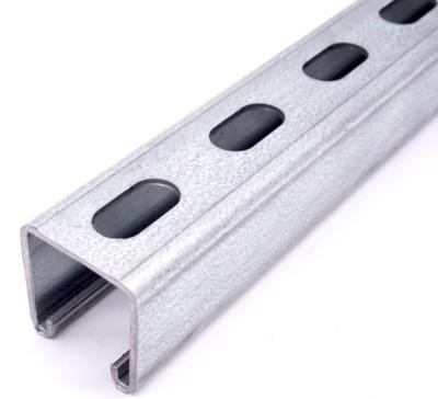 China Industry Guide Rails Channel Exquisite Price Solid Steel Guide Strut Rails 41*21*1.5 Aisi Industry Structure Strut Channel for sale