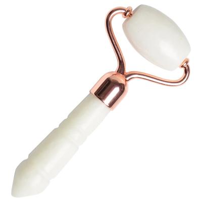 China Whitening Manufacturer Hot Style White Jade Roller Tools For Best Facial Natural White Jade Roller Facial Tools Massage Anti Wrinkle for sale