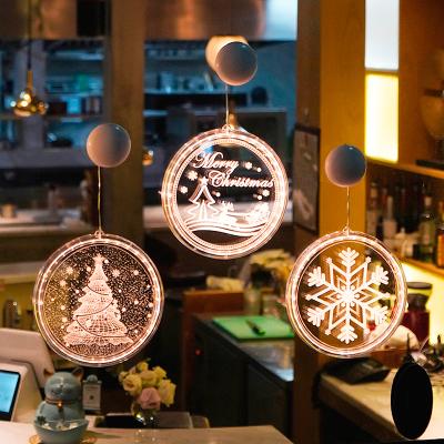 China Christmas Creative 3d Decoration Hanging Led Decoration Lights Layout Window Christmas Lights for sale