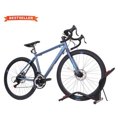 China Aluminum Alloy Good Quality Brand Spot Brand Spot Wheelset 700C Bycicle Road Bike Carbon Fiber Frame 21S Road Bicycle for sale