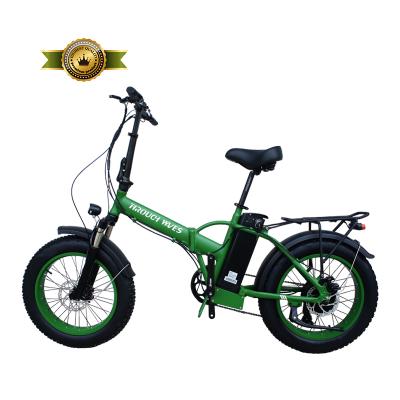 China Lightweight aluminum alloy 20inch fat wheel electric bicycle ebike folding electric bike 48v for sale