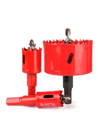 China Practical and Durable Metal High Speed ​​Steel Plastic Woodworking Flat Iron Tools M42 Red Hardware Hole Opener for sale