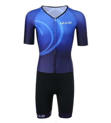 China Breathable Sublimation Printing Short Sleeve Cycling Skinsuit / Tri Suit Wear Clothes / Triathlon Speedsuit 2020 for sale