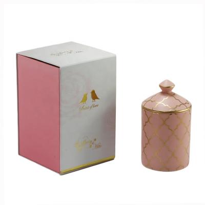 China Birthdays Wholesale Private Label Soy Wax Candles Luxury Scented Ceramic Candles In Jar for sale