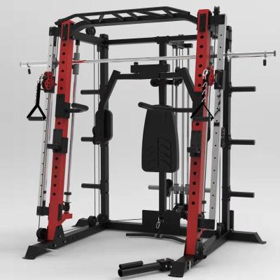 China Commercial Multi Functional Trainer Blacksmith Machine Wall Mount Squat Rack Equipment for sale