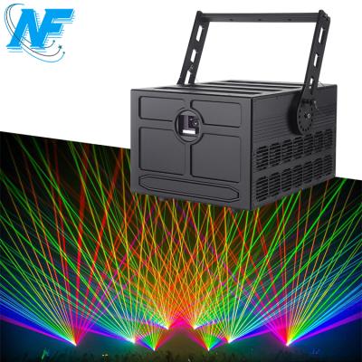 China Professional Dj/disco/party/bar/club/weeding/stage 10w RGB full color professional 3D laser lighting stage laser show light for sale