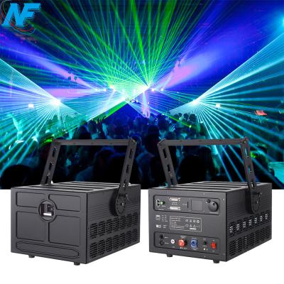 China Professional Theme Park Event Stage Lighting Laser Show 10w 40kpps RGB Animation Laser Light for sale