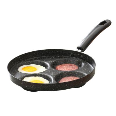 China Sustainable Hole Non-Stick Fried Burger All One Fryer Pancake Multi Frying Pancake Griddle 4 Egg Fry Pan for sale