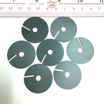 China Industrial Magnet Diameter 30 KR30*5*1.0mm With Slot Magnetic Ferrite For Wireless Charging Customized Armature Plate for sale