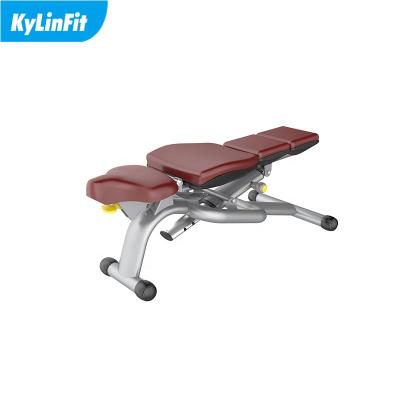 China Kylinfit Durable Commercial Adjustable Dumbbell Slope Bench Flat And Slope Bench for sale