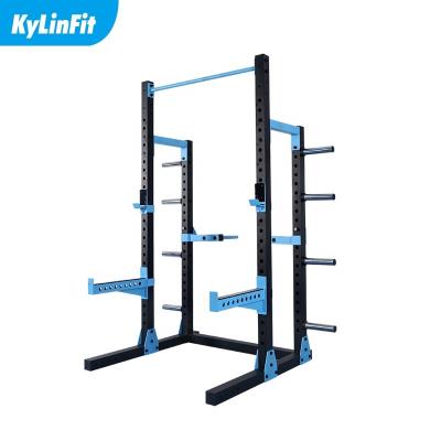 China Kylinfit indoor powerlifting adjustable spotters squat rack gym squat rack with pull up squat rack for sale