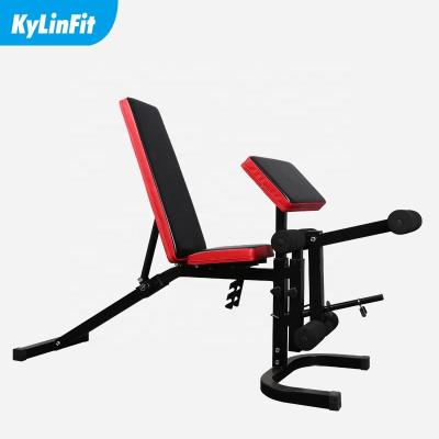 China Salon Kylinfit Lower Incline Exercise Equipment Flat Press Bench Weight Bench For Sale Commercial Weightlifting Flat Bench for sale