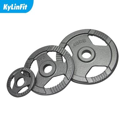 China Universal Gym Equipment Weightlifting Barbell Plates Wholesale With 3 Handles for sale