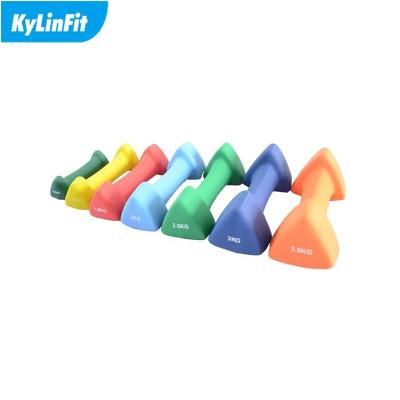 China Universal Commercial Cast Iron Neoprene Triangle Dumbbell Weighs For Sale for sale