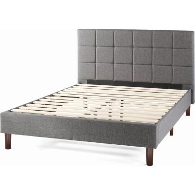 China Convertible Bed Frame Upholstered Bed Frame Leather Bed for sale