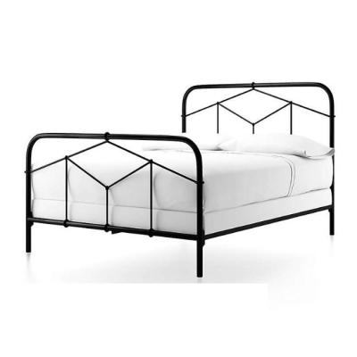 China Modern Bedroom Furniture Metal Bed Headboard Black King Queen Size On Hot Sale for sale