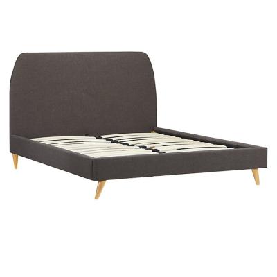 China Latest Convertible Modern Slat Support King Size Platform Wooden Bed for sale