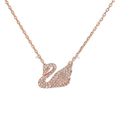 China Swan Girl [Stock Available] Trendy Elegant Fashion Casual/Sporty Personality Romantic Dream Crystal Necklace Pendant for sale