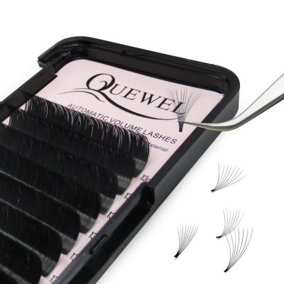 China Easy to Graft Eyelash Quewel Blooming Eyelash Extension Customize Fans Easy Eyelash Extension Fan Volume Eyelash Extension Wholesale for sale