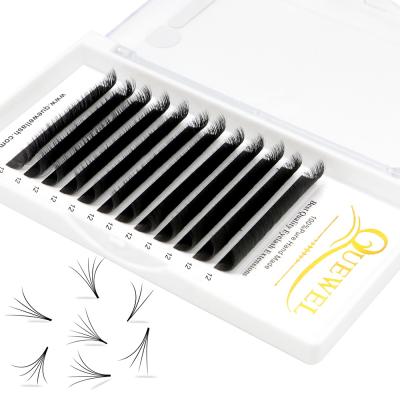 China Natural Eyelash Extension Quewel Fan Easy Volume Eyelash Extension Supplies Handmade Lash Extensions for sale