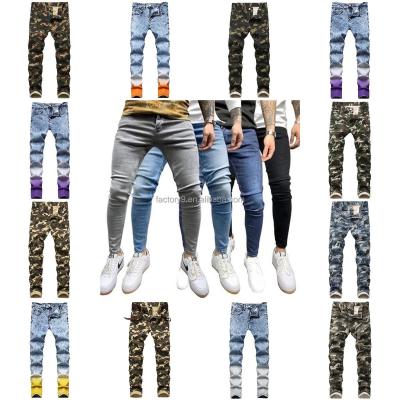 China Wholesale custom men's jeans elastic tight color new men's jeans youth jeans QUICK DRY cheap for sale