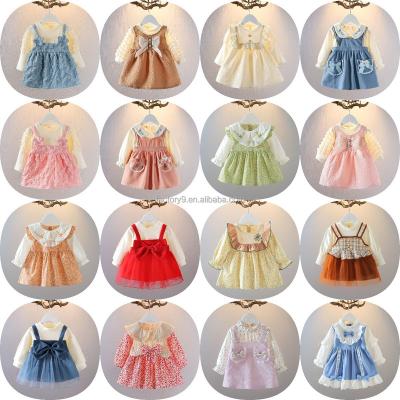 China Cheap Anti-wrinkle children's wedding dress girl's boutique formal dress communion girl's dress girl set for sale