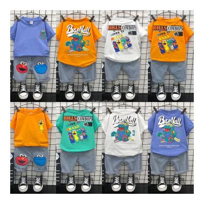 China Boys Girls T-shirt Shorts Set Summer Smart Casual Cotton Children's Baby Sets Children's Set for sale